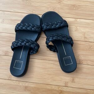 Dolce vida black braided sandals